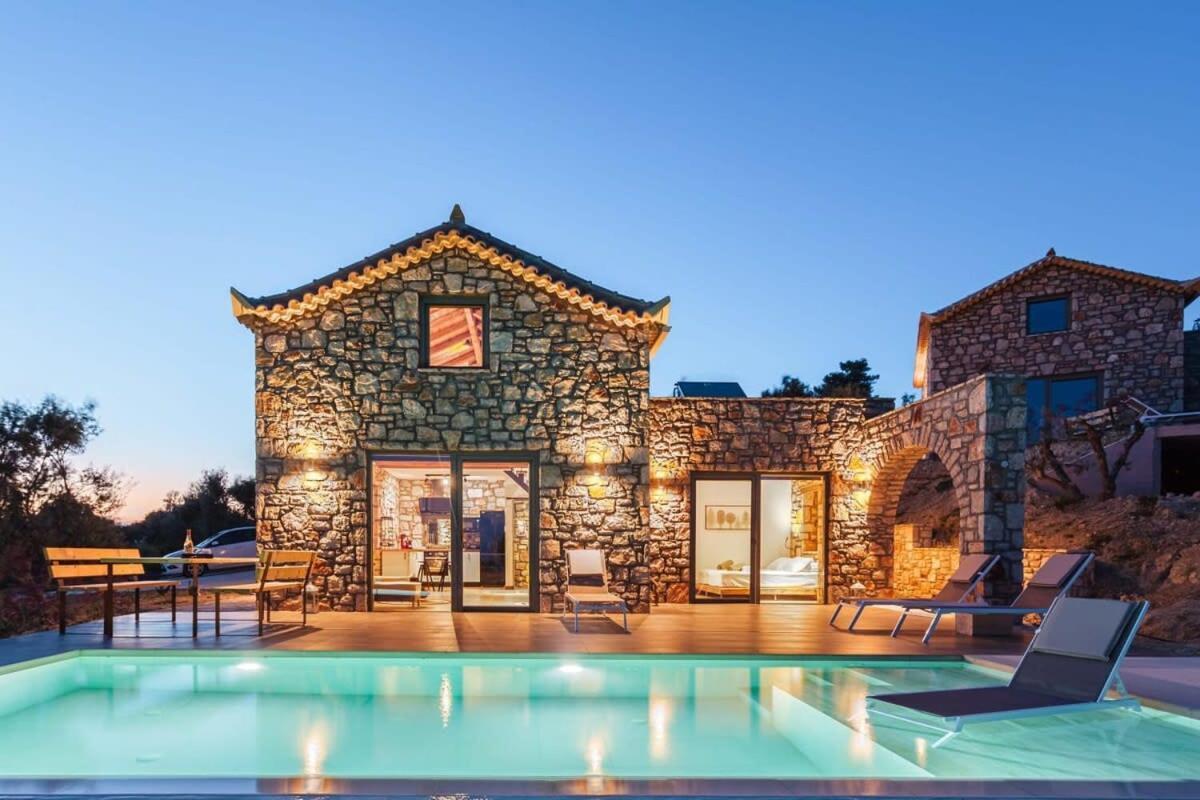 Gerakada Exclusive-Seaview Villa With Private Pool Koróni Esterno foto